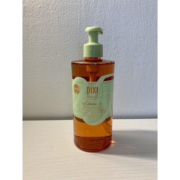 PIXI Skintreats Glow Tonic Pump Exfoliating Toner 5% Glycolic Acid 17oz NWOB - Picture 2 of 6